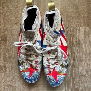 Under Armour Spotlight Lux LE USA Red and Blue Mesh Design-14